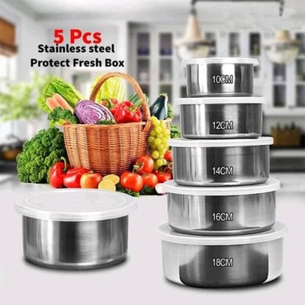 5 in1 Stainless Steel Food box Set