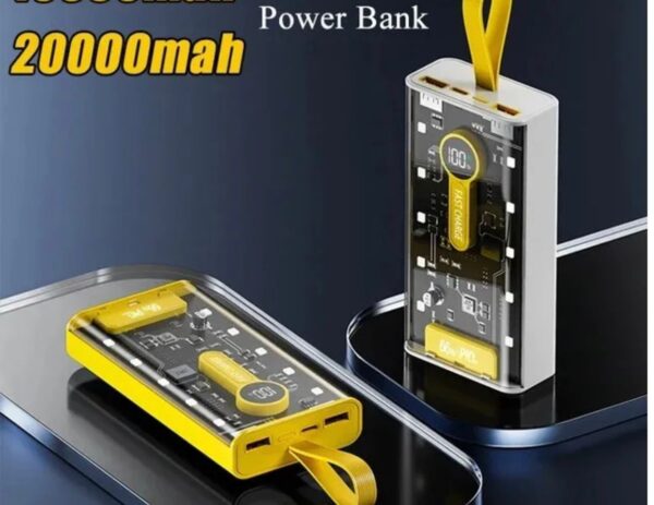 Transparent Power Bank 20,000mah