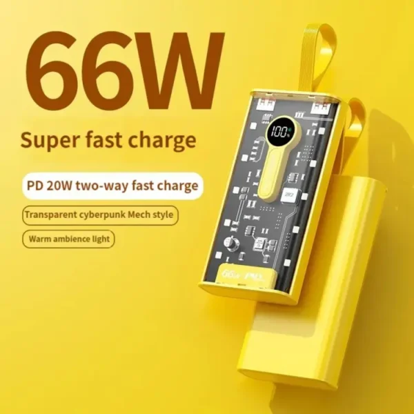 Transparent Power Bank 20,000mah