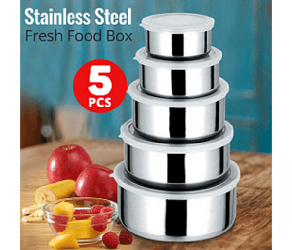 5 in1 Stainless Steel Food box Set