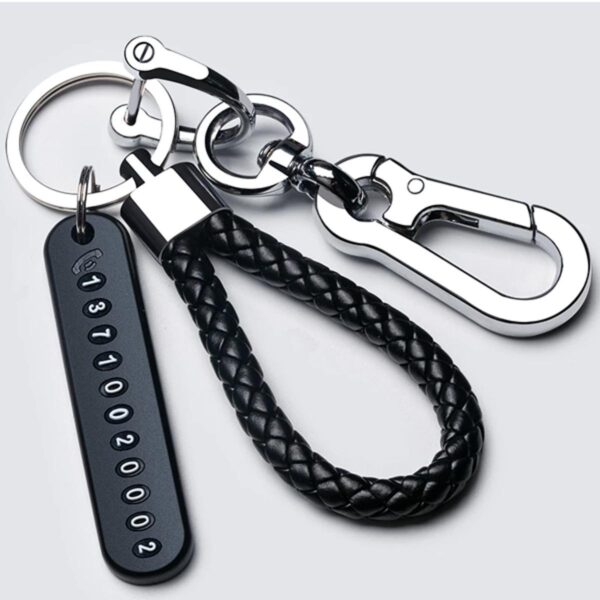 Key ring with phone number