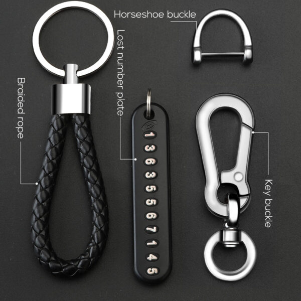 Key ring with phone number