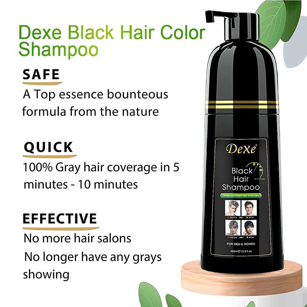 Dexe Black Hair Shampoo Economic Set - 400 ml