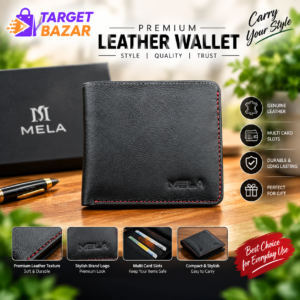 Premium MELA Leather Wallet – Stylish & Compact